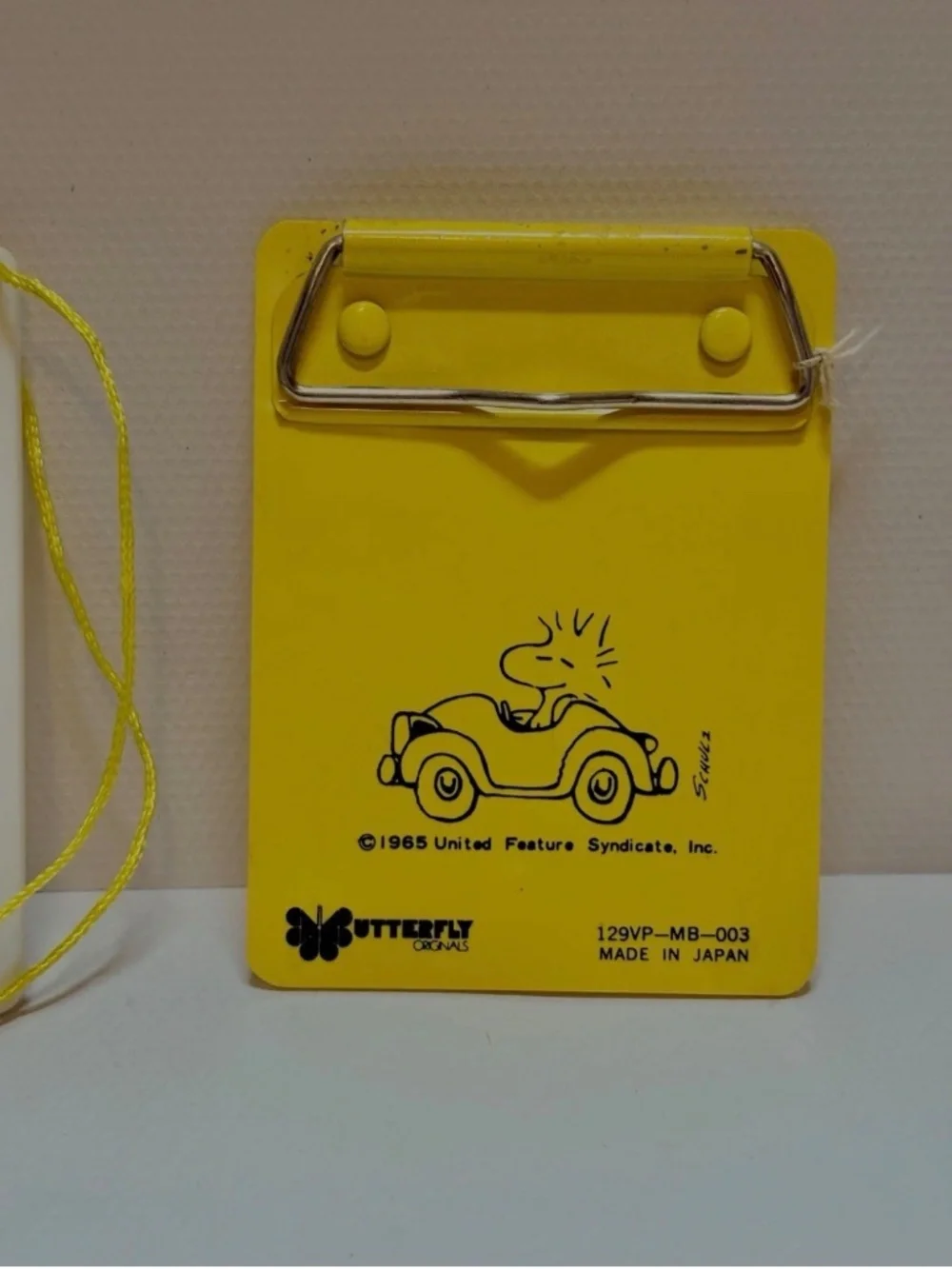 Vintage 1965 Japan Snoopy & Woodstock Mini Clipboards Set of 2 Schulz Peanuts